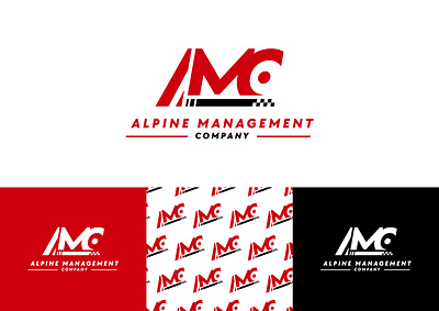 Alpine Management Company branding designer graphic design illustration logo
