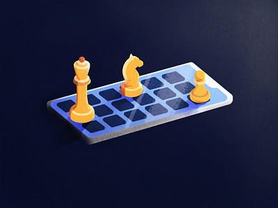 Online strategy - what's your next move? chess digital graphic design illustration phone strategy texture