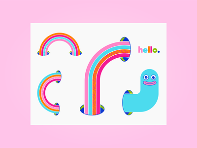 hello 2023 card colorful cute design drawn fun greeting card hand drawn hello illustration new year series