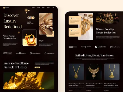 Luxury Gold Jewelry Website — Where Prestige Meets Perfection appdesign designthinking digitalrealestate productdesign propertytechnology proptech realestatedesign realestateinnovation realestatestartup realestatetech realestateux smartproperty uidesign uiux userexperience uxdesign uxdesigner uxforrealestate webdesign