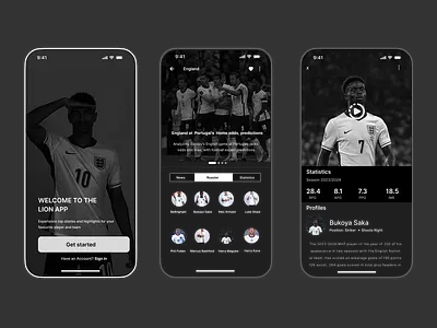 Sports Mobile app design design ui web design website