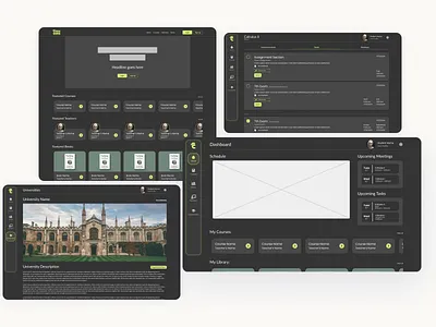 Learning Management System (LMS) UI/UX design digital design education illustration learning lms modern ui ux webdesign website