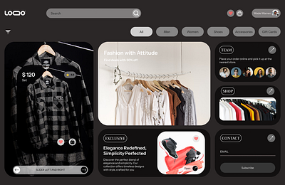 Website Clothes branding design figma graphic design ui ux website