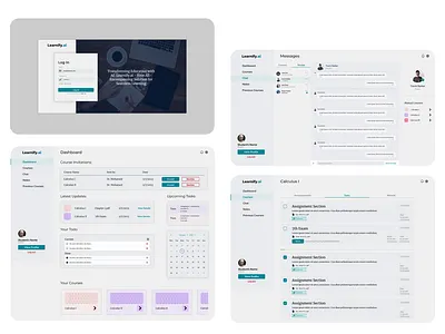 AI-Driven LMS – Learnify.ai UI/UX ai app artificial intelligence design digital design education lms ui ux webdesign website