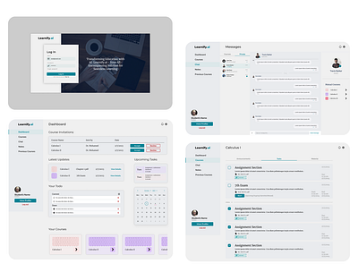 AI-Driven LMS – Learnify.ai UI/UX ai app artificial intelligence design digital design education lms ui ux webdesign website