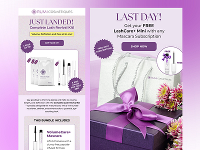 💌 Email Design for Rumi Cosmetiques – Beauty That Celebrates Ag email emailmarketing klaviyo omnisend