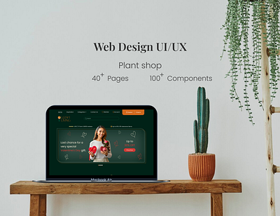 Bloom UI – Modern & Dark Garden App dark design dribbble figma minimal design plant plant website prototype ui uidesign webdesign