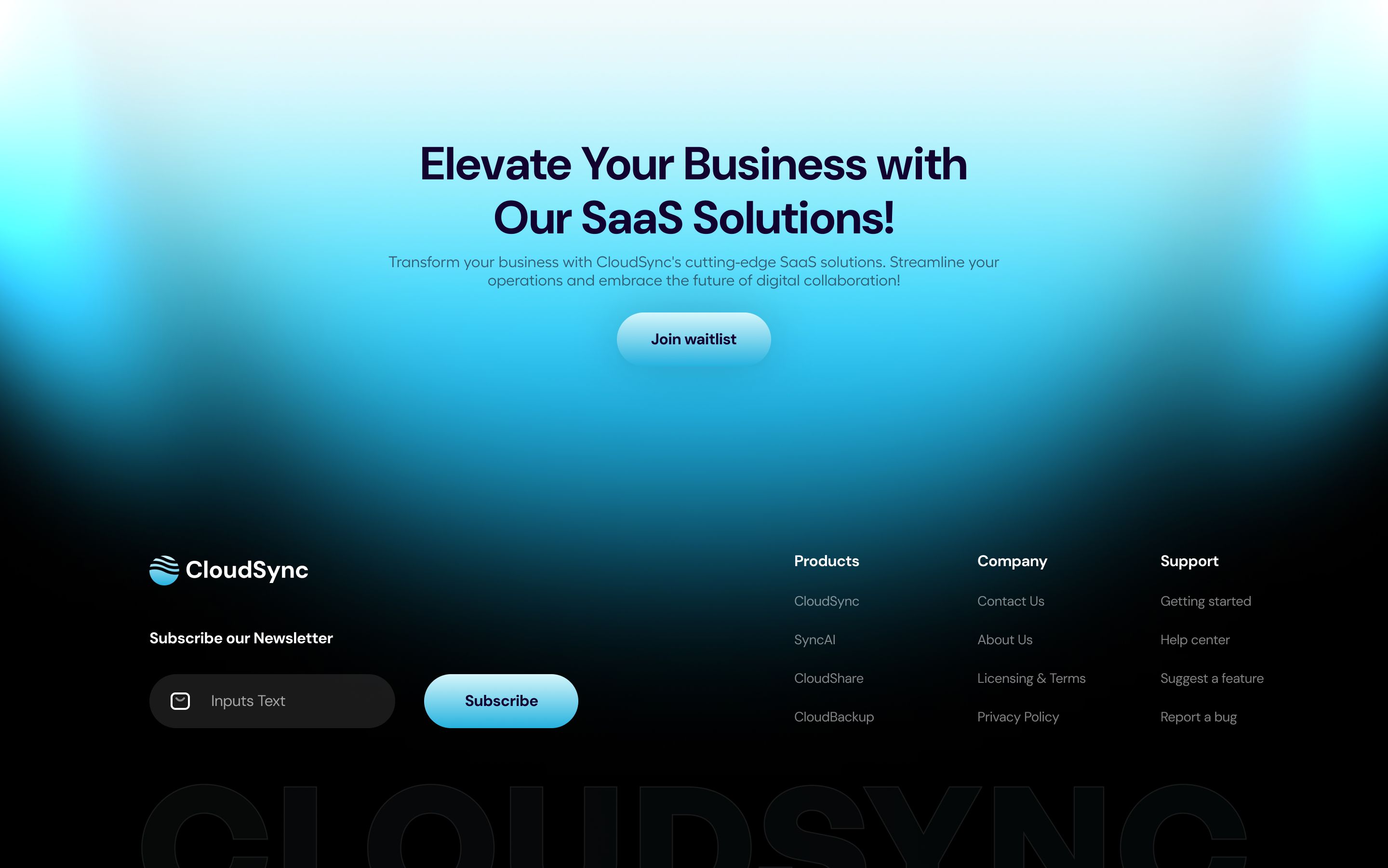 Example of Landing Page/Website Design