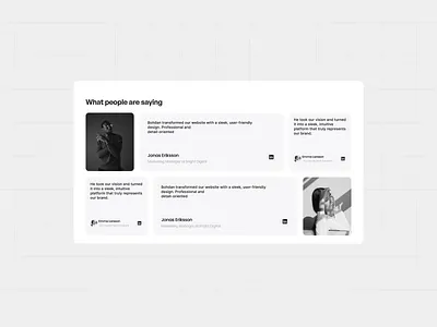 Testimonials design testimonials ui ux uxui