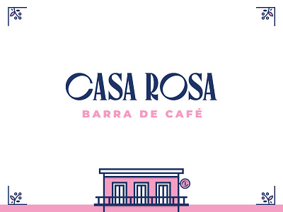 Casa Rosa: Barra de Café brand design branding coffee coffee shop frida frida kahlo home house kahlo logo logo design logos mexican mexico pink traditional