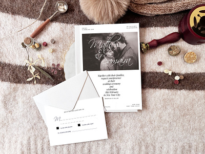 Autumn Wedding Invitation Mockup design graphic design invitation mockup scene wedding