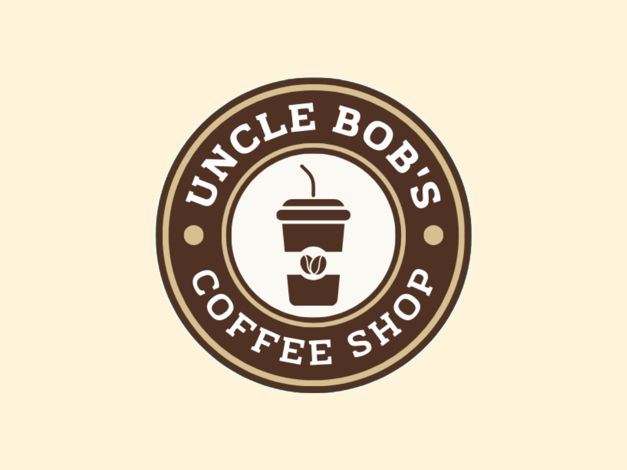 Uncle Bob's Coffee Shop branding business business logo coffee corporate design eco conscious graphic design logo packaging signage typography wordmark