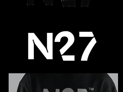 N27 street wear e-commerce shop logo brand branding e commerse n27 shop site web web site