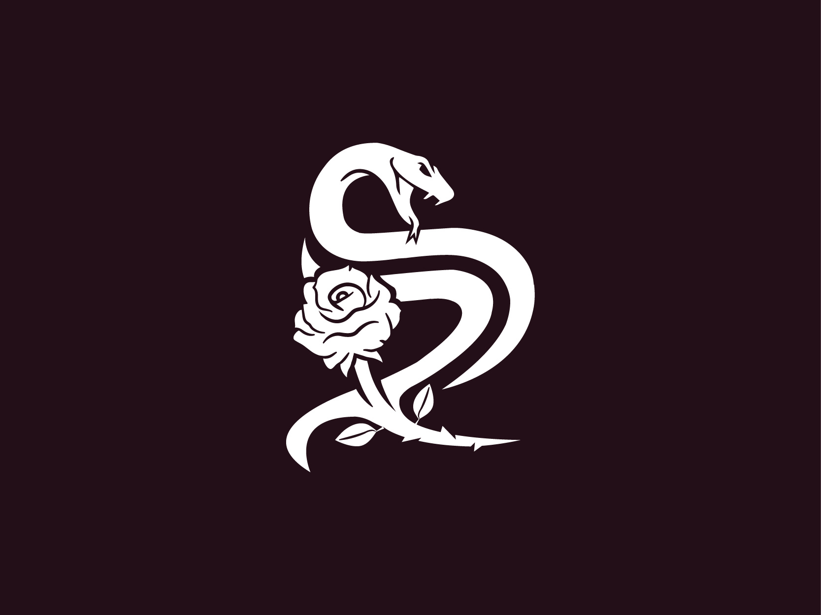 Logo Concept for sale S & R : SNAKE + R + ROSE clothinglogo fashionlogo graphic design logo logodesign logoforsale roselogo sandrlogo snakeandrose snakelogo topdesigners topgraphicdesigner