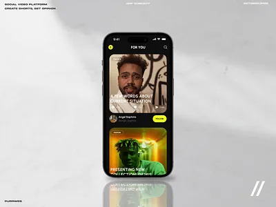 Social Video Mobile IOS App anomation app app design app interaction dashboard design fashion interaction mobile mobile app mobile ui motion online profile social media startup ui uiux ux video