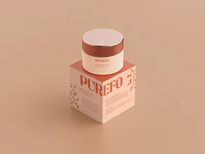 Minimalist skincare branding branding, cosmetic box packaging product