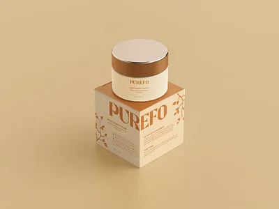 Minimalist skincare branding branding, cosmetic box packaging product
