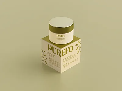 Minimalist skincare branding branding, cosmetic box packaging product