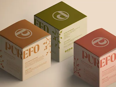 Minimalist skincare branding branding, cosmetic box packaging product