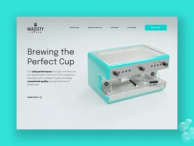 Interactive Espresso – 3D Product Showcase Concept 3d 3d animation 3d animtion animation blender blender 3d coffee concept concept website creative direction interactive scroll landing page motion design product design product showcase scroll animation storytelling user interface ux web design