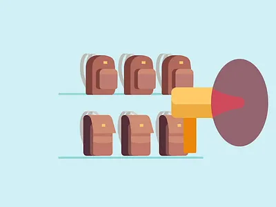 Next Big Move | Spinning megaphone 2d 2d animation after effects animation animator art design