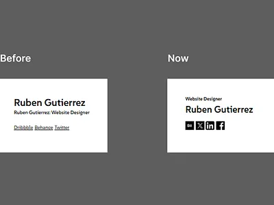 Updated Footer Bio & Social Media Links bio facebook footer footer design linkedin links social media social media icons twitter websites x