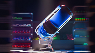 Supermarket - Promo 3d graphic design illustration