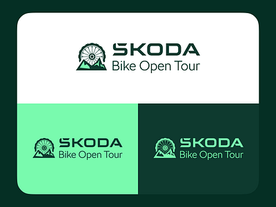ŠKODA ŠBOT Concept logo bike car design designer event graphic logo logotype mountain bike mountains skoda skoda auto slovakia wheel škoda