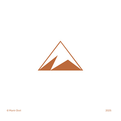 Mountain Logo abstract creative graphic design illustration logo minimalistic modern mountain