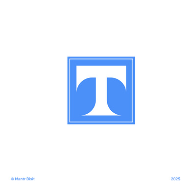 T Logo abstract alphabet creative graphic design illustration letter logo minimalistic modern