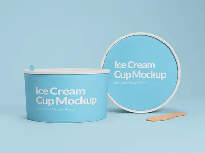 Ice Cream Packaging Mockp brand product