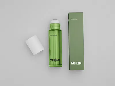 Roll On Bottle Mockup roll on