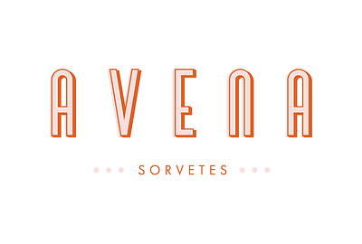 Avena Ice Cream branding graphic design logo