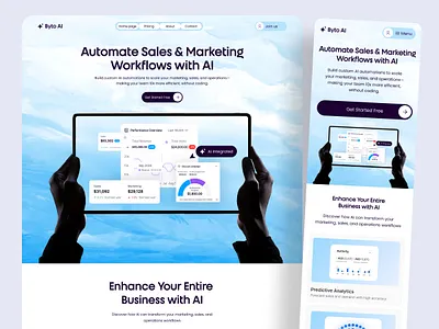 AI Powered- Sales & Marketing Landing Page ai ai analytics ai automation tool ai business ai business landing page ai for business ai landing page ai marketing ai sales ai tool ai website ai workflows landing page marketing marketing strategy saas saas landing page sales website design
