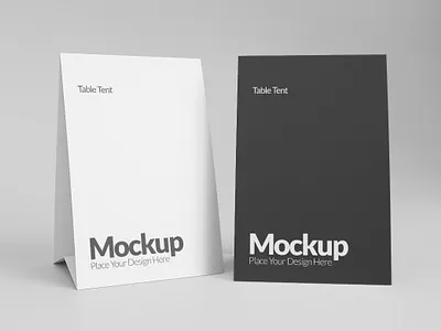 Table Tent Mockup label