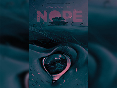 Nope Movie Poster entertainment film graphic design illustration movie poster nope