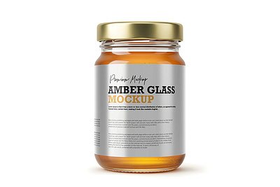 Amber Glass Mockup ( PSD File ) amber glass mockup amber mockup mockup premium mockup psd mockup