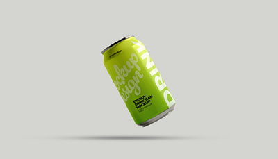 Energy Drink Can Mockup ( PSD File ) drink can mockup drink mockup mockup premium mockup psd mockup