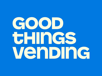 Good Things Vending animation branding design graphic design illustration logo typography vector