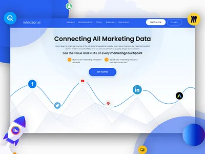 SAAS branding design landingpage photoshop ui web web design