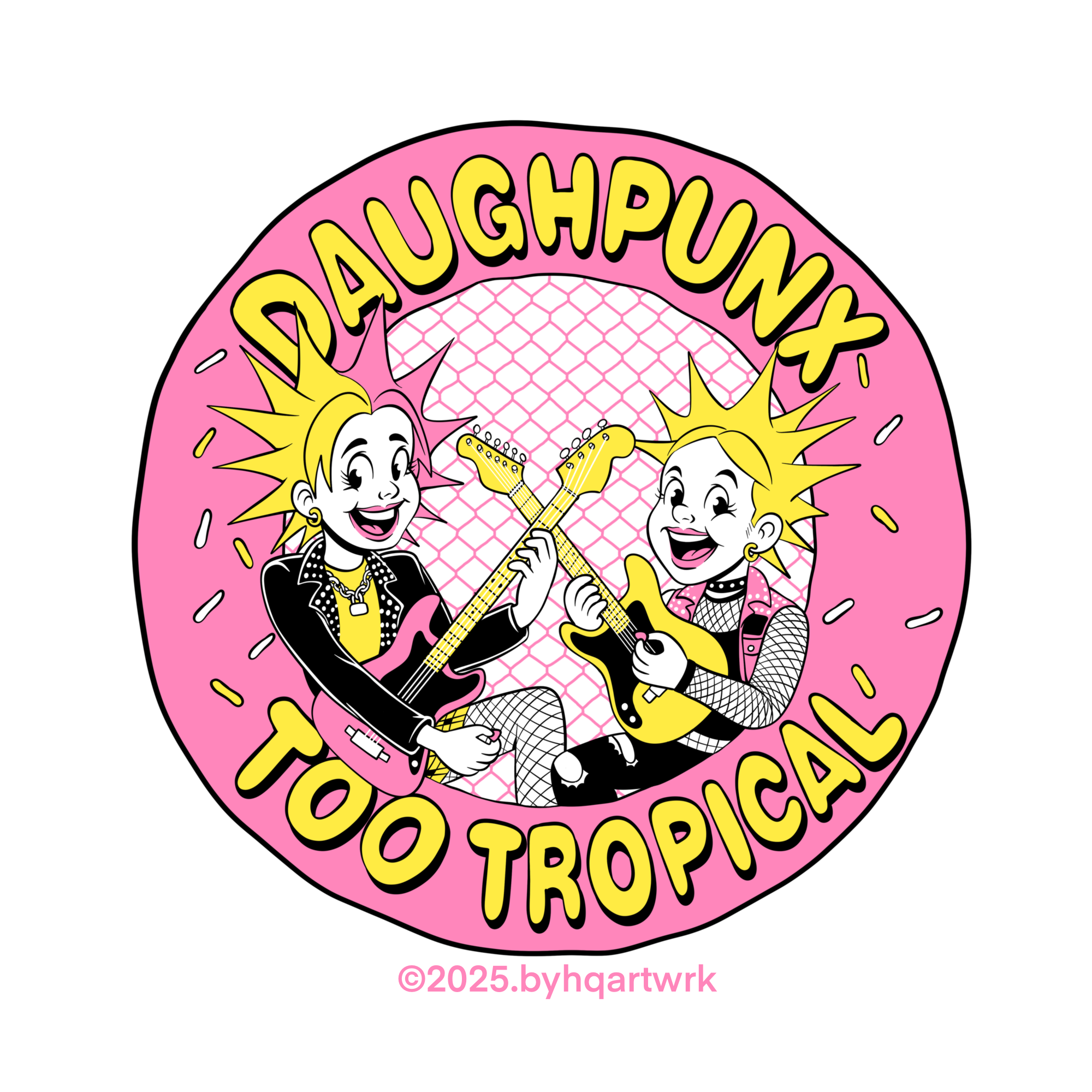 DAUGHPUNX cartoon drawing logo mascot punk punkdesign vector