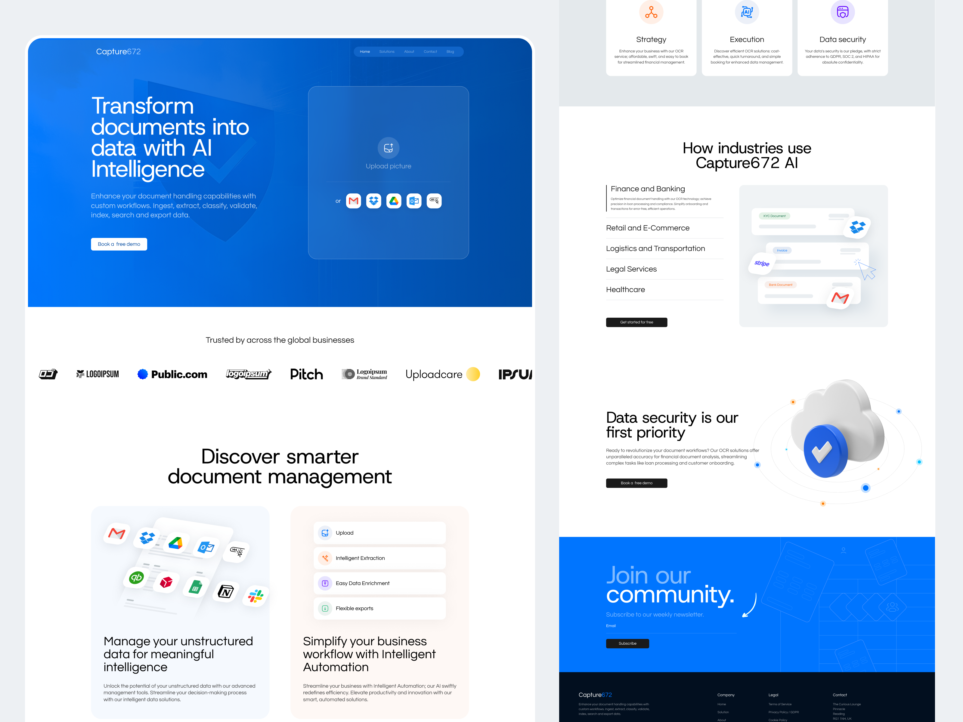 Example of Saa S Landing Page Design