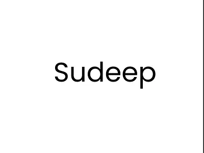 Crafting Sudeep's Logo: Typography & Rounded Corners Magic branding design logo typography vector