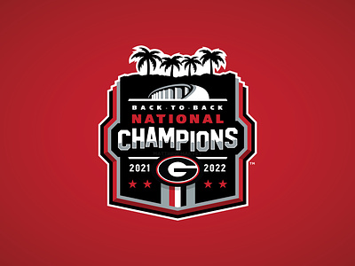 GEORGIA BULLDOGS 2022 NATIONAL CHAMPIONS - Logo Concept 2022 2023 branding bulldogs cfp college football concepts dawgs georgia matt harvey national champions playoffs