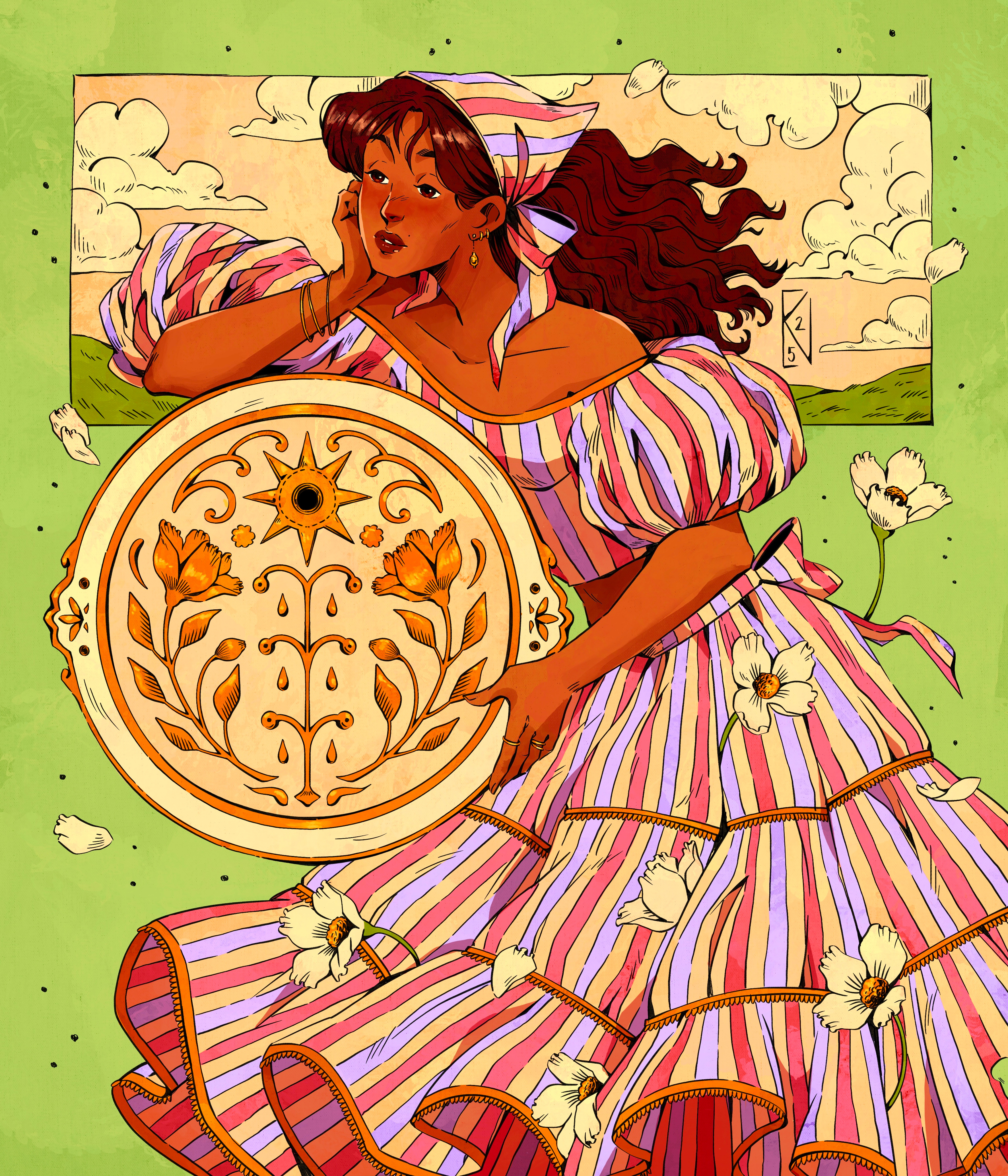 Summer longing digital art digitalart illustration painting procreate procreateapp summer summmerdress sundress