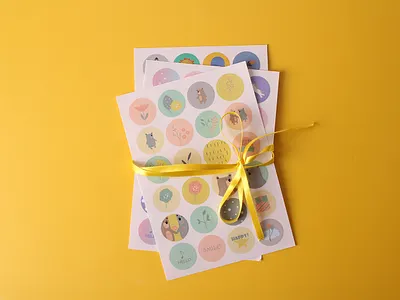 Multiple Designs Custom Journal Stickers Sheet artwork brand brand identity branding business branding cheap stickers custom labels custom stickers logo logo creation logo design printing sheet stickers sticker sheet