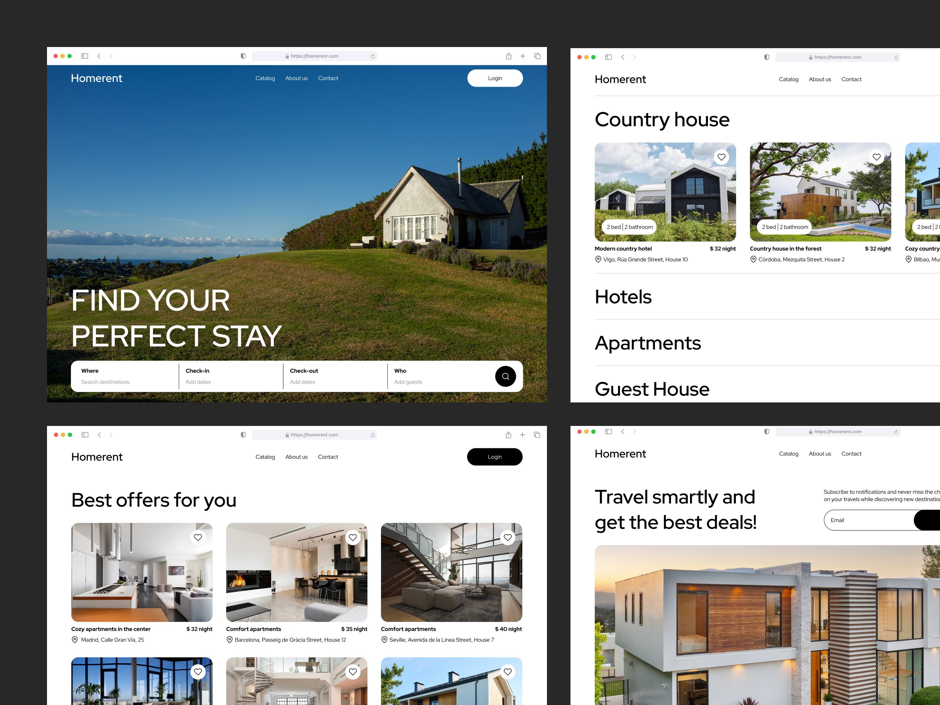 Example of Real Estate Website UI/UX Design