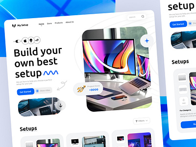 My Setup - Customized Setup Website design game header pc setup ui uiux web
