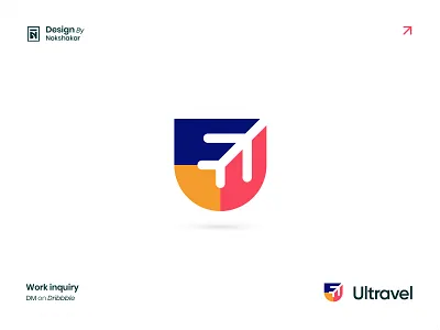 letter U, Travel, Tourism, Vacation, Flight Logo aviation logo best logo branding business logo creative logo design ecomerce flight logo fly logo letter mark letter u logo logo marca modern logo plane logo symbol tour logo tourism logo travel logo vacation logo