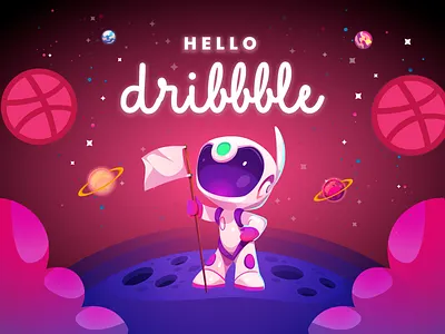 Hello Dribbble! creativecommunity hellodribble newdesigner